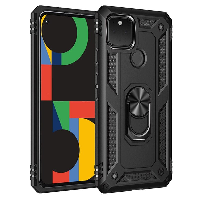 Étui à bague hybride pour Google Pixel 5 Étui à bague hybride pour Google Pixel 5